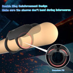 Vibrating Cock Ring Penis Sleeve For Support Delay G Spot Pleasure, Penis Ring Vibrator Extender, Couples Male Adult Sex Toys Games For Men Women, Girth Couple Mens Sex Toy