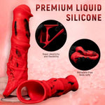 Adult Penis Sleeve Pennis Extender Cock Sleeve With Cock Ring,Silicone Penis Sleeve Extender Sex Toys,Delay Ejaculation Penis Time Expand,Suitable For Sex Toys Intimate Play With Couples (T203F-1)