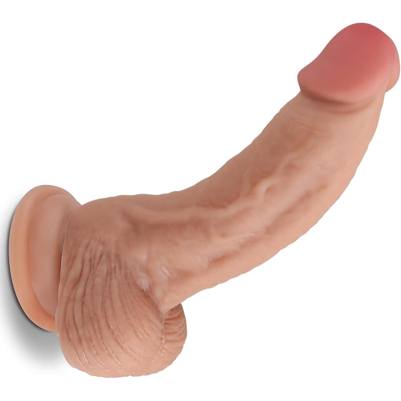 7 Inch Realistic Dildo, Lifelike Huge Silicone Thick Dildos With Strong Suction Cups For Hands-Free Play, Penis For Clitoral, Vagina, Anal, And G-Spot Stimulation Adult Sex Toys For Women And Couple