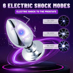 Vibrating Anal Plug Butt Plug 6 Modes Electric Shock 10 Modes Vibrator Adult Sex Toys With Remote Control Anal Toys Prostate Massager For Men Women Couple (M)