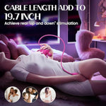 Adult Toys Rose Vibrator Sex Machine For Women, Licker Thrusting G Spot Vibrator Wand Rose Sucking Toy With 3 Sucking & 7 Licking & 10 Vibrating & 3 Thrusting Dildo Double Stimulator Couples Sex Toys