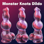 9.8" Monster Dildo Dog Dildos With 2 Big Knots, Knot Dildo With Strong Suction Cup, Huge Dil-Do Lifelike Skin-Touching Feeling, Fantasy Dildos Sex Toys For Women, Men, Gays Couples