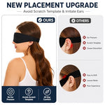 Sleep Mask for Side Sleepers, Machine Washable Eye Mask, Black