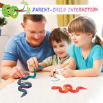 4 Pcs 12In 3D Printed Snake Toys, 3D Printed Animals, Flexible 3D Printed Snake Stuff, Decorative For Boys Kids Home Decor Christmas Fidget Toys Gifts Halloween Decorations