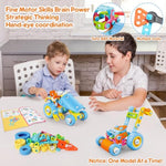 Stem Toys For 3 4 5 6 7 8+ Year Old Boy Girl Building Toys For Kids Ages 4-8 5-7 6-8 Toddler 3-8 Block Stem Kit Educational Construction Set Creative Activities Learning Engineering Game Birthday Gift