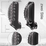 Penis Sleeve Girth Extension Enhancer For Men - Penis Extension Enlargement Sleeve, Lock Time Delay Anal Dildo Sexual Stimulation Device, Bdsm Bondage Restrict Sex Toy (Black)