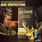 Super Smooth Lubricated Condoms, Comfortable And Intensified Lubricant Condoms For Men, Premium Natural Latex, 10 Count Pack