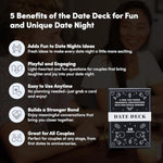 Bestself Date Deck – 50 Conversation Cards Engaging For Couples - Fun And Thought-Provoking Date Night Game - Playing Cards To Unlock Deeper Connection And Intimacy