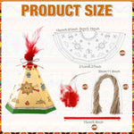 24 Set Color Your Own Teepee Craft Kit for Kids with Bars, Rope & Feathers