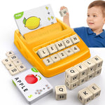 Educational Toys For Kids Ages 3-8, Matching Letter Spelling Game Abc Math Learning, Xmas Birthday Party Gifts For 3 4 5 6 7 8 Year Olds Boys And Girls Yellow