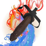 Wearable Strap-On Silicone Dildos Hollow Shaft Adult Sex Toys,Detachable Silicone G Spot Stimulator Vagina Massager Female Masturbator Sex Toys For Women Lesbian Couple (Brown)