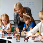 Native American Figurines Set Miniture Indian Figure Toys Indian Figurines For Kids Indian Figures Playset Includes Camp Fire Deer Bear Fox For Birthday Decoration School Projects - 12 Pcs