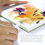6 x 8 Inch Watercolor Paper Block, 15 Sheets, 140 lb 300 GSM Cold Press