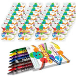192 Count Classroom Crayons, 24 Sets of 8 Non-Toxic Crayons for Kids