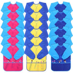 18 Pcs Waterproof Paint Smocks for Toddlers, Kids Art Smocks with Adjustable Neckline