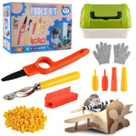 Cardboard Cutting Tools For Kids With Storage Box,Safe Diy Cutter,148 Pcs Construction Kit For Family & Team Activities,Creative Educational Toys Gift For Boys And Girls,5 6 7 9,Building Set,Ageds 4+