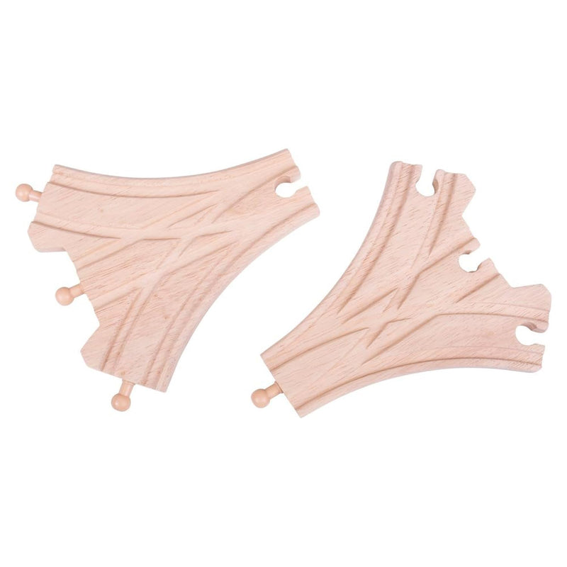 Three Way Points (Pack Of 2) Other Major Wooden Rail Brands Are Compatible