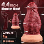 2.93'' Diameter Huge Thick Dildo & 4.5 Inch Diameter Extra Thick Fat Dildo, 12 Inch Big Black Cock Large Anal Dildos Without Balls, 10 Inch Huge Butt Plug Uncut Massive Dildo