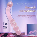 Glass Dildo, Crystal Double-Ended Penis Pleasure Wand Anal Butt Plug For G-Spot Stimulation