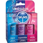 Vital Sex Lube Set - 3 Premium Lubricants: Water Based, Tingle, Silicone