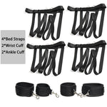 Bdsm Sex Bondage Restraints Kit Toys Straps Set Furniture Bed Restraint For Queen Sized Bed Fuzzy Sex Handcuffs Hand Cuff Bracelets Set For Women Adults Bedroom Couples Bondaged Kit Adult Sweater