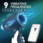 Men Sex Toy Male Masturbators Automatic Male Vibrator With Remote App Control Mens Stroker Blowjob Machine With 9 Vibrating Modes Penis Massager Sex Toys For Men Penis Vibrator, Blue
