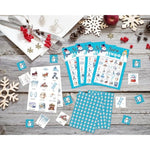 Snow Bingo Game Cards, Winter Games For Adults Large Group Friends Family, Outdoor Indoor Bingo Party Games Set, Christmas New Year Holiday Party Favors Decorations -01