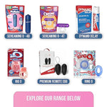 4T Doubleo 6 Cock Ring, Grape | Vibrating Cock Ring, Tickle And Tease, Treble Vibrations