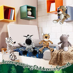 30 Pcs Safari Forest Stuffed Animals Plush Jungle Themed Animals Toy Elephant Giraffe Lion Tiger Monkey Rhinoceros Zebra Tiger For Operation Christmas Party Gift Decoration(10 Styles)