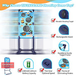 Gun Toy For 5 6 7 8 9 10 11 12 Years Old Boys Girls Best Kids Birthday Gift With Moving Shooting Target 2 Blaster Guns And 18 Foam Balls - Compatible With Nerf Toy Guns