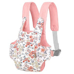 Stuffed Animals Carrier Baby Doll Accessories Holder American Girl Bitty Baby Doll Carrier For Toddler - Pink Wax Flowers