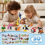 30 Pack Party Favors Building Set For Kids, 750 Pcs Mini Animal 3-In-1 Building Block Kit Sets, Goodie Bags Stuffers For Kids Classroom Prizes Birthday, Best Gifts For Boys Girls Ages 6+