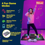 Electronic Dance Mat For Kids 8-12, Wireless Kids' Dance Pad With Bluetooth/Aux, Built-In Music, 5 Challenge Levels, 4 Modes - Interactive Toys For Children, Ages 6 And Up