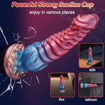 9.7In Huge Fantasy Monster Tentacle Dildo, Large Dragon Horse Thick Anal Knot Giant Big Dog Alien Silicone Knotted Dildo With Suction Cup, Adult Prostate Sex Toys For G Spot Gay Men Women