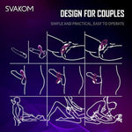 SVAKOM Couples Ring Vibrating Dual Penis Rings Male Adult Sensory Toys Clitoral Vibrator G-Spot Stimulators Waterproof, Rechargeable.