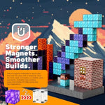 Magnetic Blocks 160Pcs - Sword Theme Construction Cubes, Stem Preschool Kit, Safe Abs No-Odor, Cpc Astm Certified, Travel-Ready Ages 3–12, Perfect For Birthday