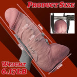 3.88“ Diameter Huge Thick Dildo Anal Dildos, 13 Inch Silicone Soft Giant Big Dildo With Strong Suction Cup For Fisting Pleasure, Massive Xxl Ultra Realistic Dildos Adult Sex Toys For Men Women Gay