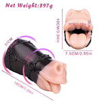 Horse Mouth Male Masturbator Pocket Pussies Stroker 1.97Lbs Soft Male Stroker Blowjob Deep Throat Animal Sex Doll For Men Realistic Adult Sex Toys For Men Masturbation Sleeve With 3D Textured