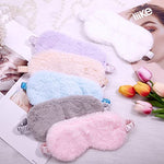 18 Pieces Plush Eye Mask Soft Sleeping Blindfold
