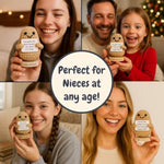 Niece Gift From Auntie, Uncle - Tiny Potato Crochet With 30 Cute Signs - Funny Birthday Gifts From Aunt Or Uncle - Best Niece Ever Present Ideas For Christmas - Birthday Gift From Auntie