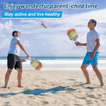 New Twist Beach Pickleball Set - Including 2 Racquets, 3 Tpr Balls, 6 Fast Birdies, 2 Slow Birdies,Summer Rackets Game For Adults Kids Family Play, Large