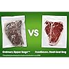 Custom Fit Vacuum Sealer Bags, Airtight Food Storage and Sous Vide Rolls, BPA-Free, 11 x 16' (Pack of 3)