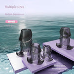 Hollow Anal Plug Set S/M/L/Xl 4-Piece Set Vagina Expander Tunnel Transparent Anus Dilation Dilator Bdsm Enema Sex Toys Butt Plugs Training Set For Beginners Advanced Users Adult Sex Toy