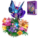 Butterfly Building Set with Light and Moving Wings, Perfect for Relaxation and Creativity