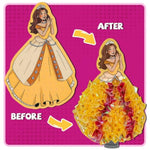 8 Pack Magical Princess Art Kits for Girls Ages 4-9, Mess-Free DIY Paper Crafts