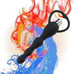 Vibrating Anal Beads Butt Plug,Graduated Design Silicone Anal Vibrator Waterproof G-Spot Anal Sex Toy Gay Prostate Massage Smooth Butt Anal Plug Adult Sex Toys For Men, Women And Couple (Black)