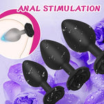 Anal Plug Rose Butt Sex Toys Training Kit(3Pcs)