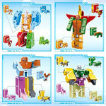 Alphabet Animal Toys For Kids, Stem Abc Learning Alphabots Transforming Toys Classroom Teaching Alpha Bots Toy For Kids 4-6 Toddlers - 26 Pieces