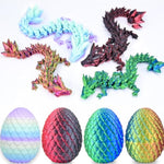 3D Printed Dragon Egg 4 Pack, 3D Printed Animals Fidget Toys Kid, Small 3D Printer Dinosaur Dino Eggs Toy Easter Gifts For Kids Boy Girls