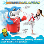2025-Updated Shark Inflatable Punching Bag For Kids, 47'' Shark Toys For Kids, Uniquely-Designed Durable Indoor & Outdoor Toys Birthday For 3-8 Years Old Boys